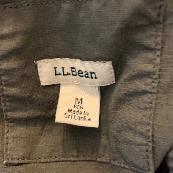 LL Bean Ripstop Field Jacket Full Zip Womens  Size M green - Picture 4 of 4